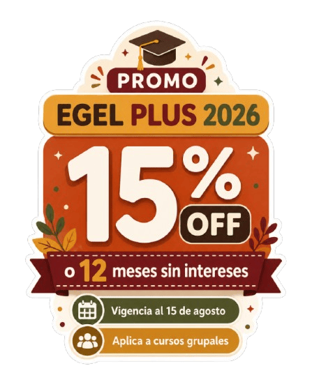 Promo EGEL Plus 15% OFF o 12 meses sin intereses